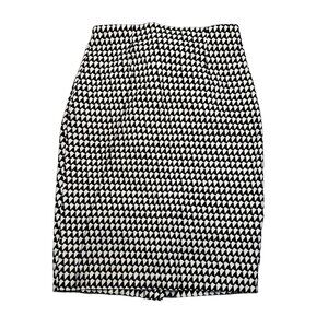 Banana Republic pencil skirt Women’s black & white Midi Geometric size 8
